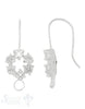 Silber-Brisur Fischhaken mit Öse offen Zirkoniaros ette 21x9 mm 1 Pack = 1 Paar - Shanti Enterprise AG