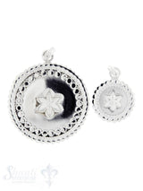 Silberanhänger Amulett mit Blume