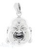 Silberanhänger: Buddhakopf poliert 35x25 mm Dicke: 13mm - Shanti Enterprise AG