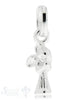Silberanhänger Engel klein poliert 13x5 mm mit Öse - Shanti Enterprise AG