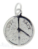 Silberanhänger Peace flach 20 mm mit Öse - Shanti Enterprise AG