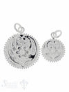 Silberanhängerr: Amulett mit Blumenmuster - Shanti Enterprise AG