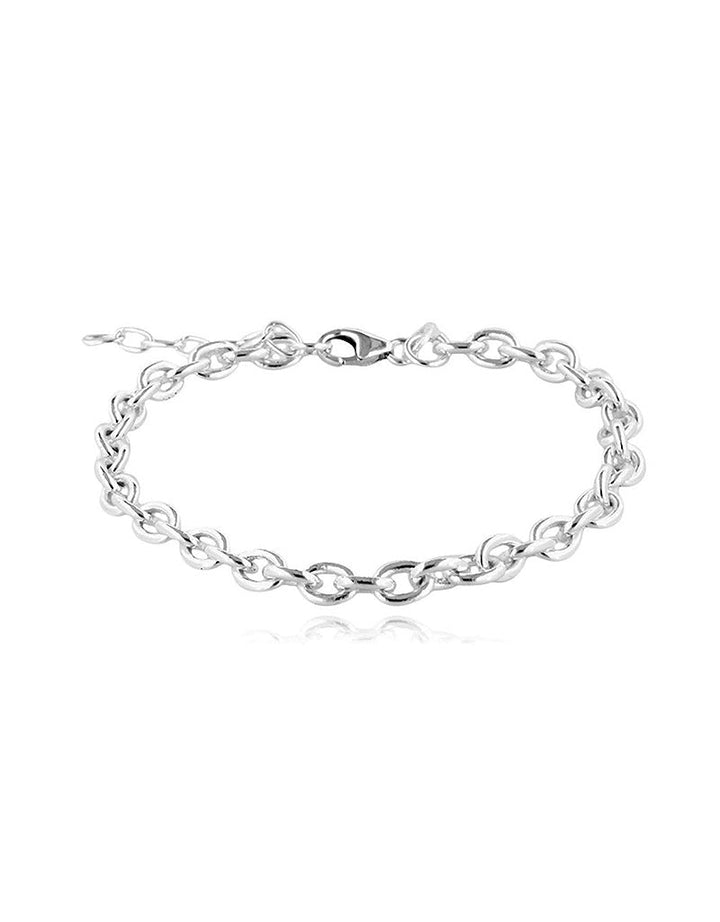 Silberarmkette Anker 6x4,5 mm 16,5-19 cm Grössen verstellbar Karabiner - Shanti Enterprise AG