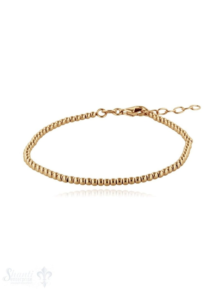 Silberarmkette Kugel 2,5 mm 17/19 cm verstellbar Karabiner - Shanti Enterprise AG