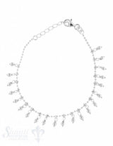 Silberarmkette: Kugeli mit Kugelianhängerli Länge: 17 / 19 cm verstellbar