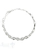 Silberarmkette liegende Achten mit Swarovski Federringschloss 17/19 cm verstellbar - Shanti Enterprise AG