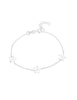 Silberarmkette mit 3 Sternli mit 3 Zirkonia Karabiner 16,5-19,5 cm verstellbar - Shanti Enterprise AG