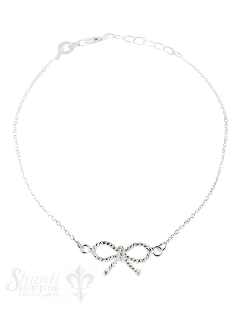 Silberarmkette: mit Masche fein Länge: 16,5 / 18 cm verstellbar - Shanti Enterprise AG