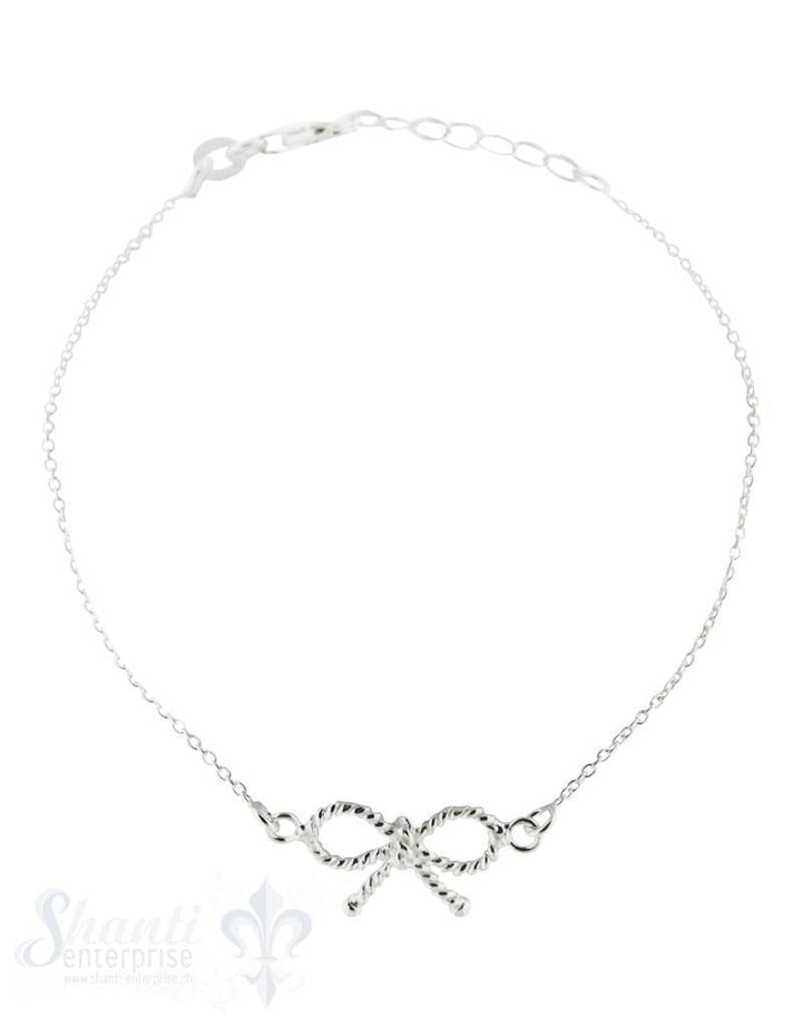 Silberarmkette: mit Masche fein Länge: 16,5 / 18 cm verstellbar - Shanti Enterprise AG