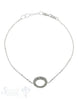 Silberarmkette mit Zirkoniareif Karabiner, Länge 17/19 cm verstellbar - Shanti Enterprise AG