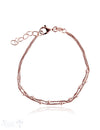 Silberarmkette venez.1 mm 2-reihig 16-19 cm mit Kugeli Grössen verstellbar Karabiner - Shanti Enterprise AG