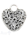 Silberherz bauchig durchbrochen 37 x 33 mm Dicke: 18 mm - Shanti Enterprise AG