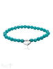 Silberherz mit Edelsteine Armband 6 mm - Shanti Enterprise AG