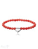 Silberherz mit Edelsteine Armband 6 mm - Shanti Enterprise AG