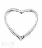 Silberherz - Rahmen glatt 34.50 x 32.00 mm - Shanti Enterprise AG
