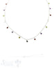 Silberkette Anker multicolor Zirkon-Anhängerli 40+45 cm Grössen verstellbar Federringschloss - Shanti Enterprise AG