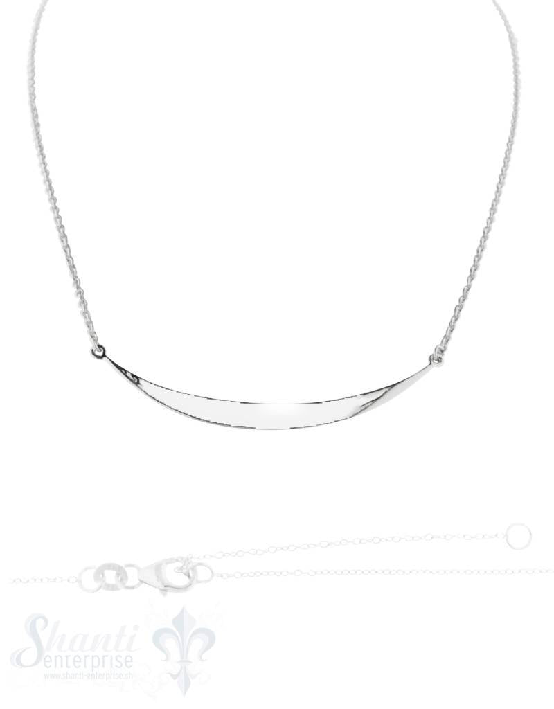Silberkette Anker Sichel poliert 40+42+44 cm Grössen verstellbar - Shanti Enterprise AG