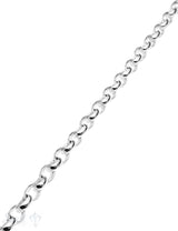 Silberkette Ankerkette halbrund 11x7 mm Meter ca. Fr. 75.00 Abschnittlänge wird angepasst Preis per