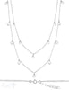 Silberkette Choker doppelreihig 34+42cm Plaquetten bis 46 cm Grössen verstellbar Federringschloss e - Shanti Enterprise AG