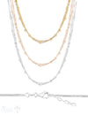 Silberkette Choker venezian 1 mm 2-reihig mit Kugeli Grössen verstellbar Karabiner - Shanti Enterprise AG