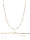 Silberkette Choker venezian 1 mm 2-reihig mit Kugeli Grössen verstellbar Karabiner - Shanti Enterprise AG