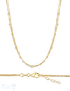 Silberkette Choker venezian 1 mm 2-reihig mit Kugeli Grössen verstellbar Karabiner - Shanti Enterprise AG