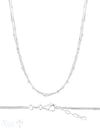 Silberkette Choker venezian 1 mm 2-reihig mit Kugeli Grössen verstellbar Karabiner - Shanti Enterprise AG