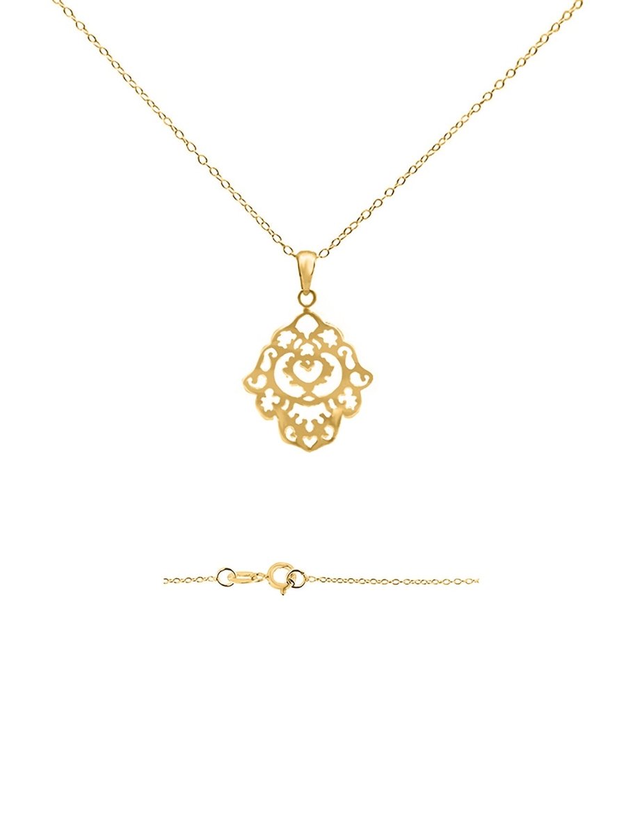 Silberkette: Fatimahand 45cm Karabiner, Anker 1.8x1.1mm - Shanti Enterprise AG