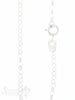 Silberkette fein Rollo flach:2.4mm mit Silberkarabiner - Shanti Enterprise AG