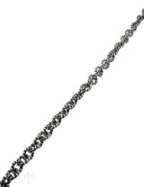 Silberkette geschwärzt oval gedreht 10x8.5 mm Dick e 2.3 mm 1 m ca. Fr.248.00 Abschnittlänge wird angepasst per cm