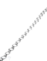 Silberkette hell Glieder rund oval abwecheselnd ru nd 10 mm oval 7x4 mm doppelt  Preis per m ca. Fr.