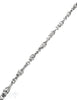 Silberkette hell Tropfen 3 Ringe abwechselnd 36x8 mm Tropfen 25x8 mm Ring 6.7 mm 1 m ca. Fr. 300.00 Abschnittlänge wird angepasst per cm - Shanti Enterprise AG