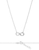 Silberkette mit Infinitiy Zeichen Anker Karabiner, 42/44 cm 1.4x2 mm - Shanti Enterprise AG