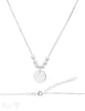 Silberkette mit Plaquette und Kugeli 36-42 cm Venezianer Grössen verstellbar Karabiner ec - Shanti Enterprise AG