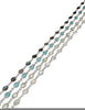 Silberkette mit Stein facett 11x7 mm Navette gefasst Abschnittlänge wird angepasst Preis per cm - Shanti Enterprise AG