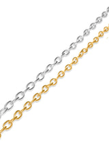 Silberkette Oval 8.5 x 4.8 mm Breite 0.9 mm Silber 925 ec Abschnittlänge wird angepasst