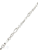Silberkette oval quadratisch doppelt 41x9 mm oval 18x8 mm Quadrat 6.5x6.5 mm  1 m ca. Fr. 99.00 Abschnittlänge wird angepasst per cm
