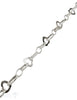 Silberkette Ovale Herz gemischt 50x14 mm teils ver ziert 1 m ca. Fr. 138.60 Abschnittlänge wird angepasst per cm - Shanti Enterprise AG