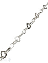 Silberkette Ovale Herz gemischt 50x14 mm teils ver ziert 1 m ca. Fr. 138.60 Abschnittlänge wird angepasst per cm