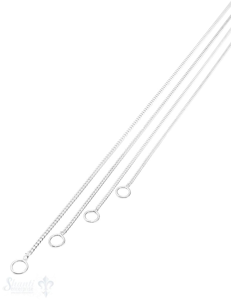 Silberkette Panzer mit Ösen 7x1.2 mm - Shanti Enterprise AG