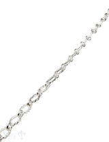 Silberkette Rhomben und Anker rund verbunden 31x9 mm verziert Dicke 2,3 mm 1 m ca. Fr. 176.00 Abschnittlänge wird angepasst per cm