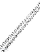 Silberkette Ring oval Abschnittlänge wird angepasst Preis per cm