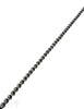 Silberkette Rollo geschwärzt 5.3 mm Dicke 2.5 mm 1 Meter ca. Fr. 135.00 Abschnittlänge wird angepasst per cm - Shanti Enterprise AG
