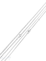 Silberkette Rollo mit Karabiner