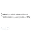 Silberketteli Panzer, Verzierung oben: 7,5x9,5 mm Gr. 18cm - Shanti Enterprise AG