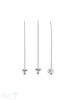 Silbernadel hell 51x1.1 mm Kappe mit Kugel 8 Stk. / Pack ca. 5 gr. - Shanti Enterprise AG