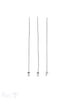 Silbernadel hell 54x0.8 mm Kappe mit Oese 16 Stk. / Pack ca. 5 gr. - Shanti Enterprise AG