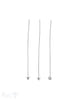 Silbernadel hell 60x0.8 mm Kappe 3 Ringe 10 Stk. / Pack ca. 5 gr. - Shanti Enterprise AG