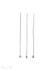 Silbernadel hell 60x1.2 mm Kappe mit Kügeli 6 Stk. / Pack ca. 5 gr. - Shanti Enterprise AG