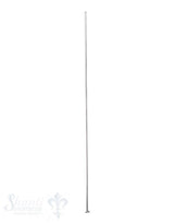 Silbernadel hell flache Platte 80 mm 0.8 mm Dicke Pack = 12 Stk. ca. 5 gr.
